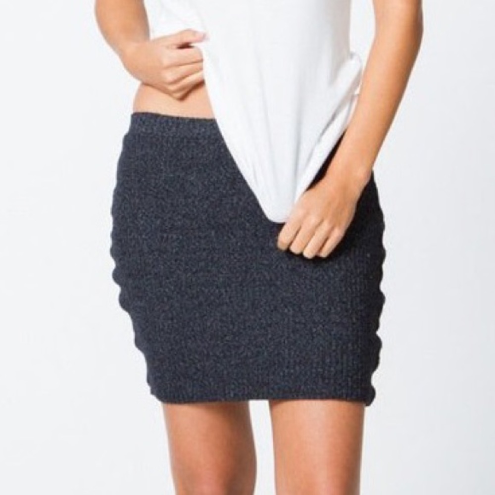 Monrow Rib Knit Skirt